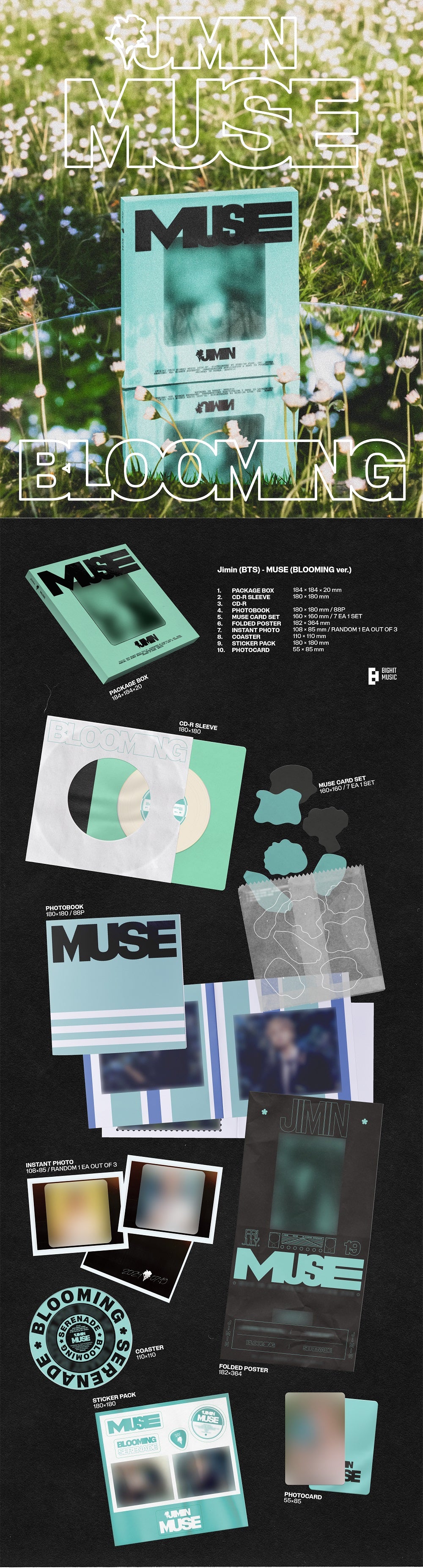 Jimin  - MUSE (BLOOMING Version CD) - UMG Africa