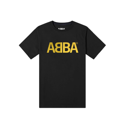 ABBA - ABBA GOLD LOGO BLACK T-SHIRT - UMG Africa