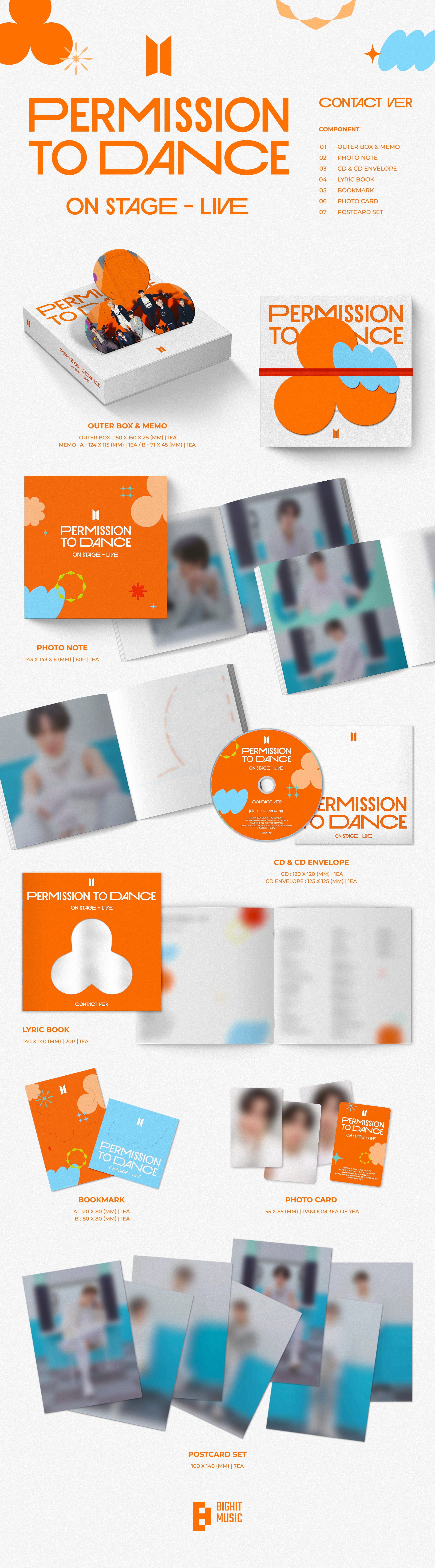 BTS - Permission to Dance On Stage Live (Contact Version) (CD) - UMG Africa