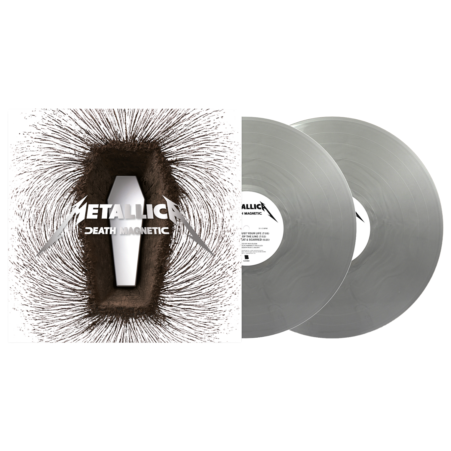 METALLICA - DEATH MAGNETIC (MAGNETIC SILVER COLOURED 2LP)