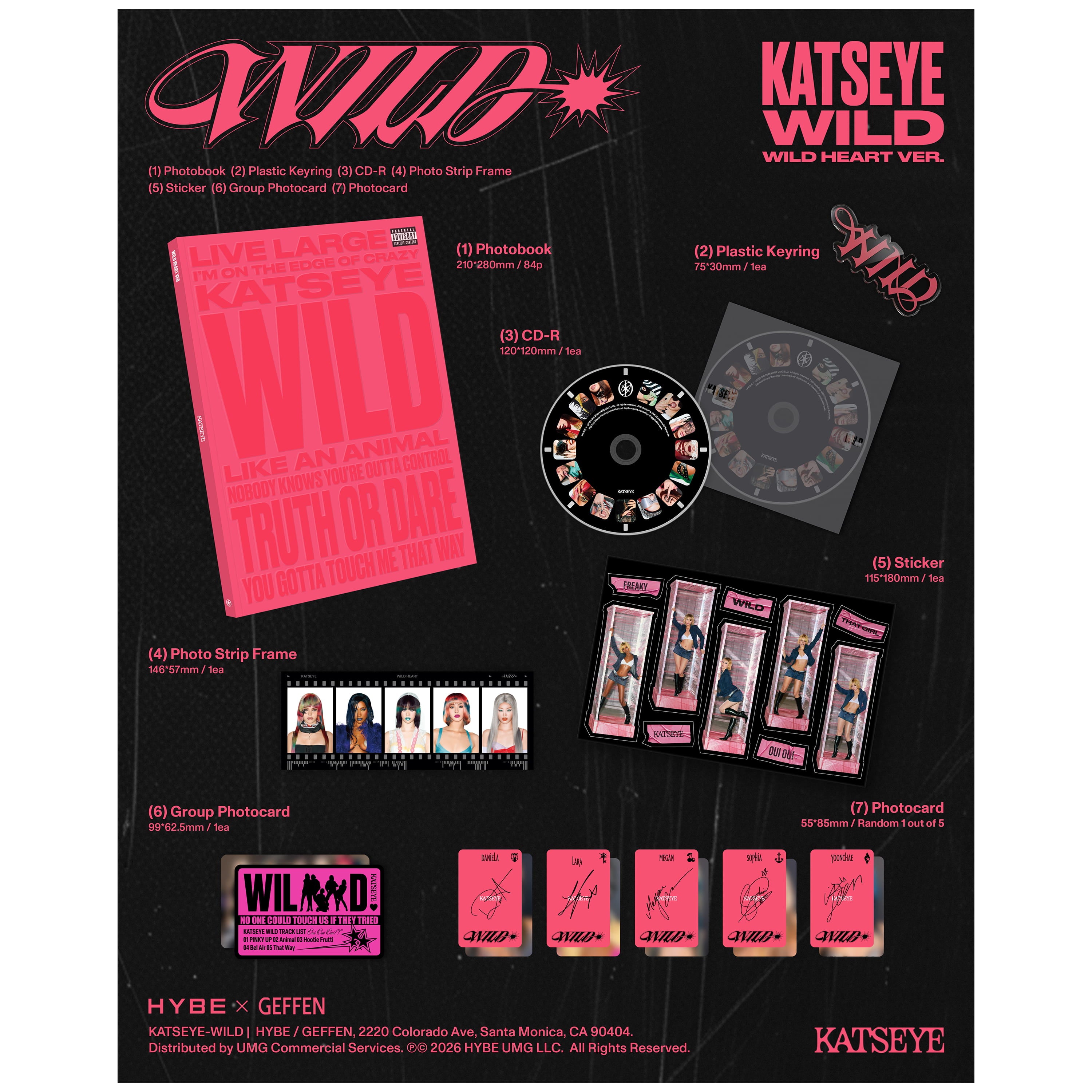 KATSEYE - WILD (WILD HEART VERSION CD)