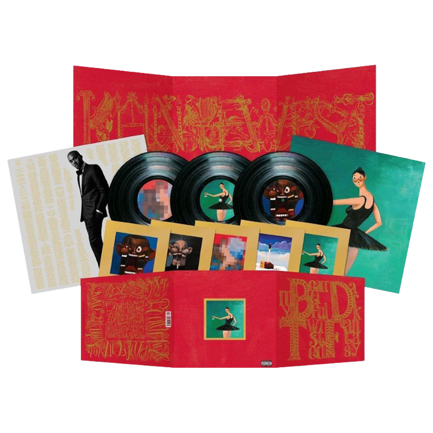 KANYE WEST - MY BEAUTIFUL DARK TWISTED FANTASY - EXPLICIT VERSION 3LP