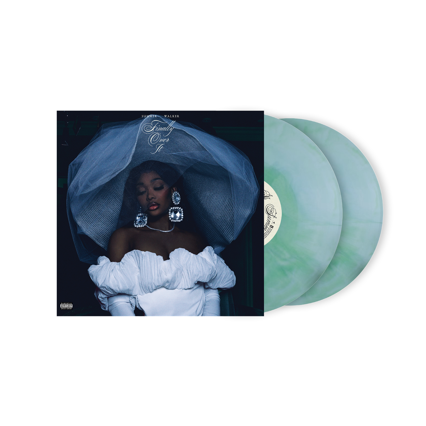 SUMMER WALKER - FINALLY OVER IT (D2C ONLY GALAXY 2LP - LIGHT GREEN X LIGHT BLUE)