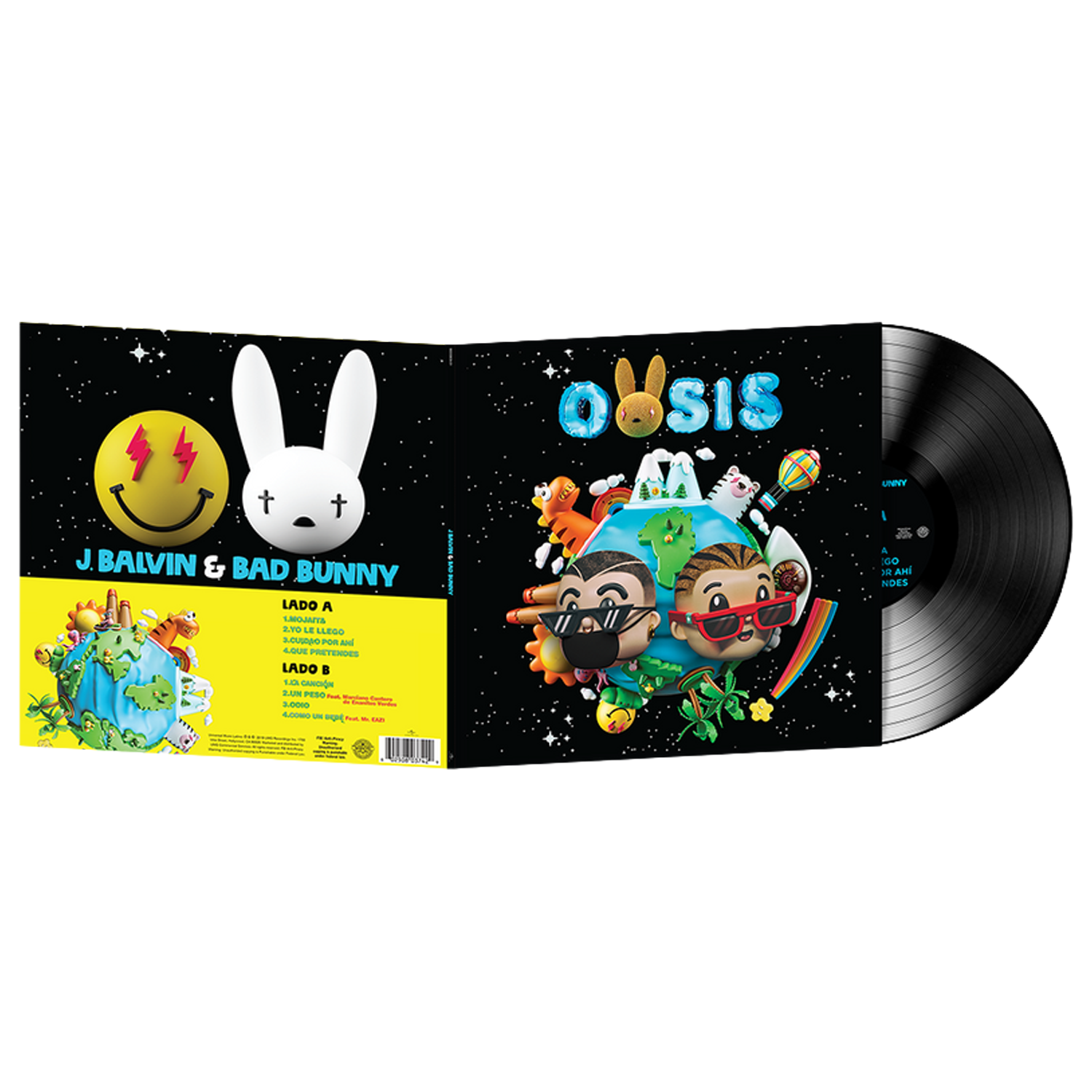 J Balvin, Bad Bunny - Oasis Standard 1LP Vinyl