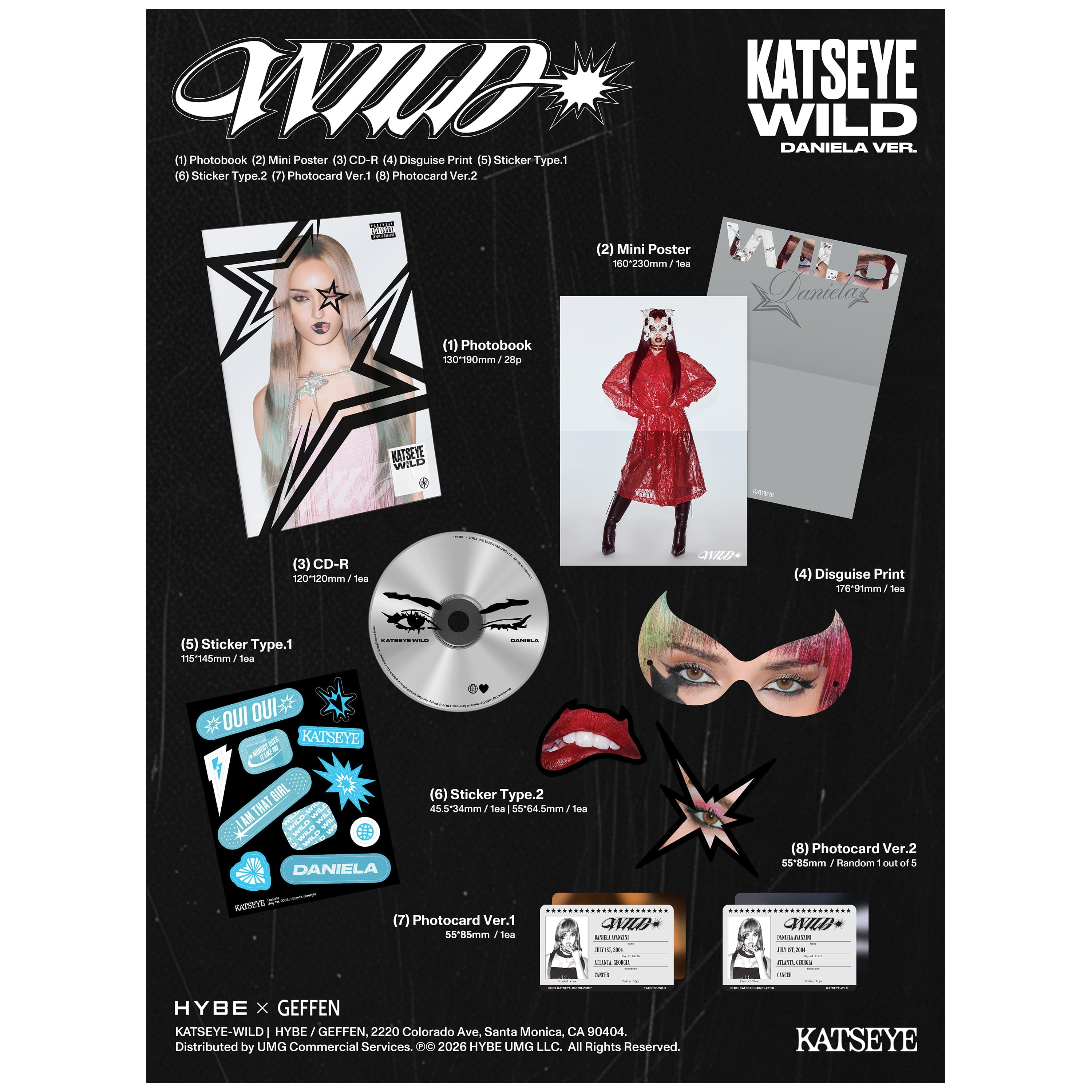 KATSEYE - WILD (DANIELA VERSION CD)