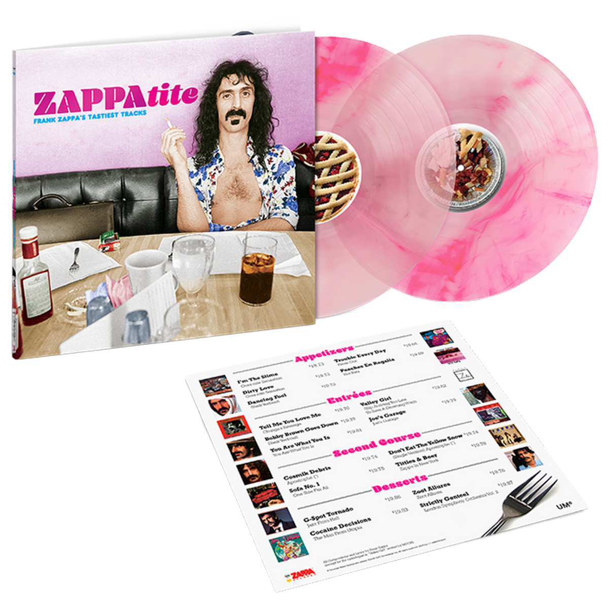 ZAPPAtite: Frank Zappa’s Tastiest Tracks 2LP - Pink Swirl (Limited Edition)