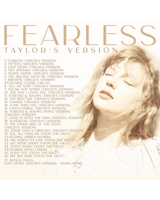 TAYLOR SWIFT - FEARLESS (TAYLOR’S VERSION) CD