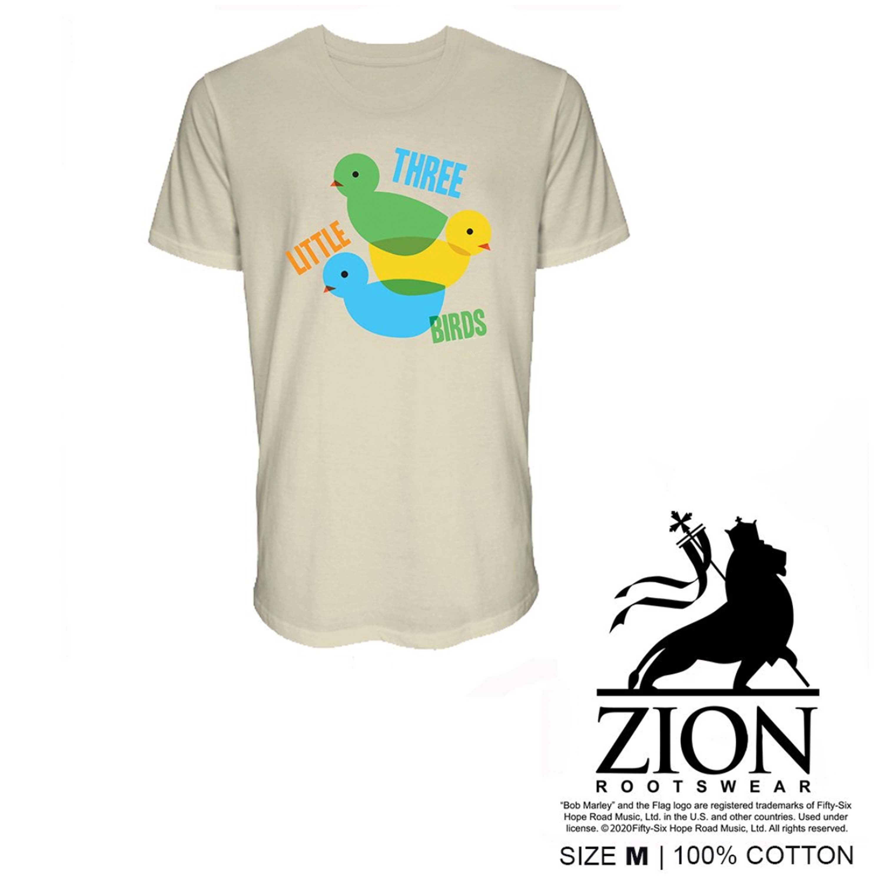 Bob marley - BOB MARLEY - THREE LITTLE BIRDS CREAM TSHIRT - UMG Africa