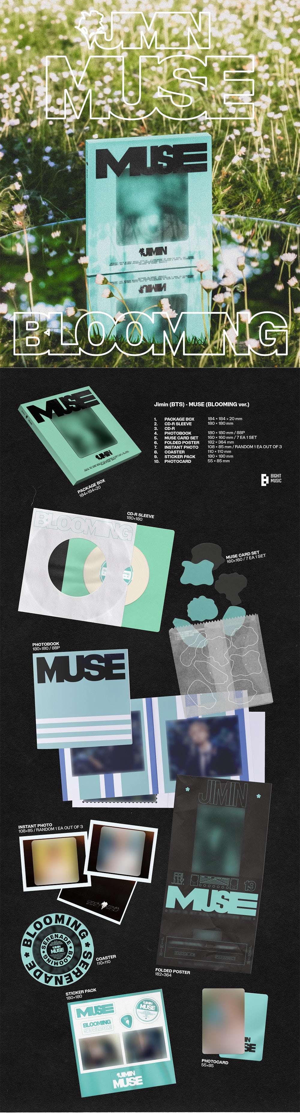 Jimin - MUSE (BLOOMING Version CD)