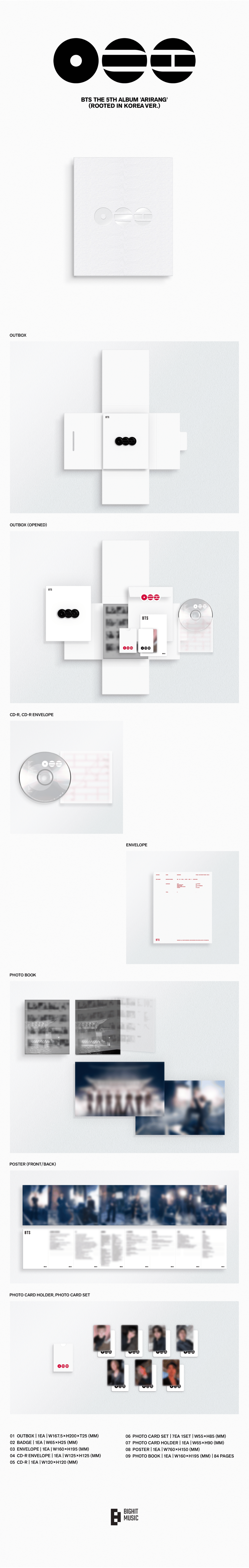 BTS - BTS THE 5TH ALBUM ARIRANG (ROOTED IN KOREA VERSION A CD) - UMG Africa