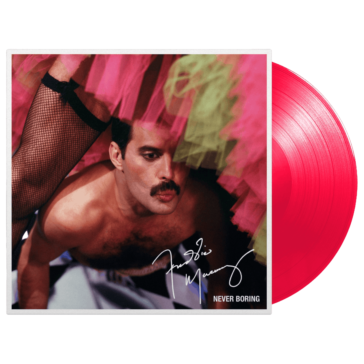 Freddie Mercury Never Boring: Exclusive Neon Pink Vinyl LP