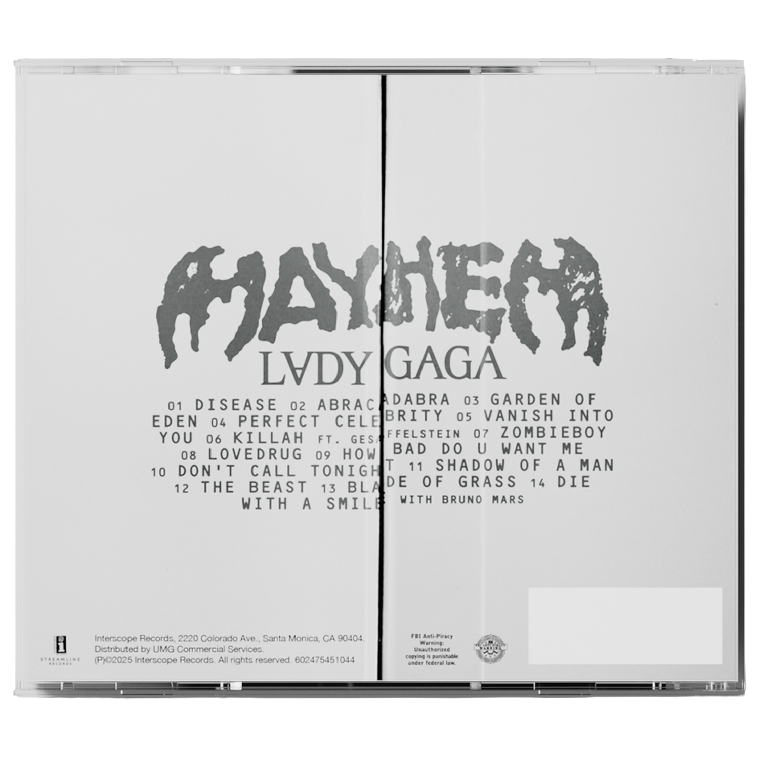 Lady Gaga - Mayhem Standard CD
