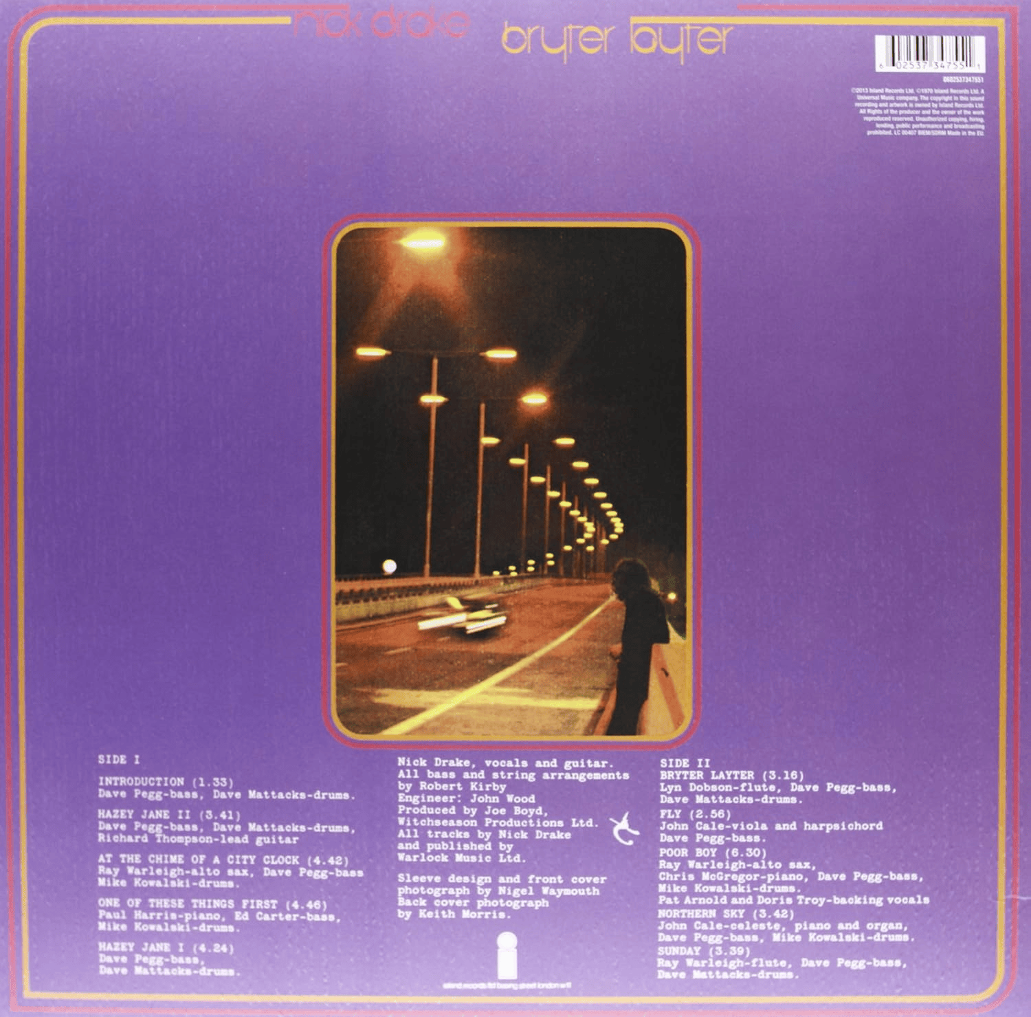 NICK DRAKE - BRYTER LAYTER (LP)