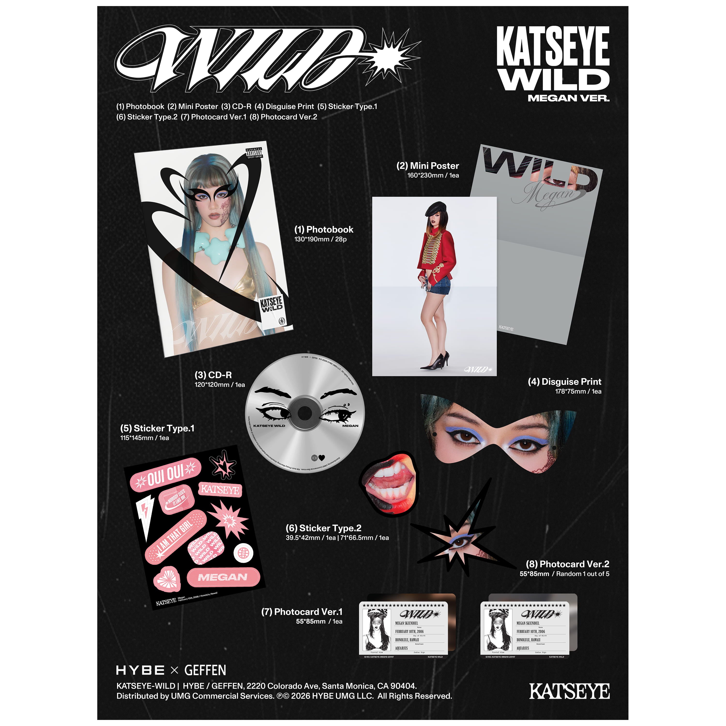 KATSEYE - WILD (MEGAN VERSION CD)