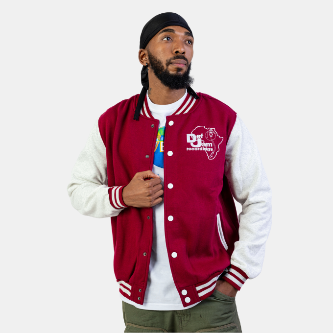 VARIOUS ARTISTS - DEF JAM MENS RED VARSITY JACKET - UMG Africa