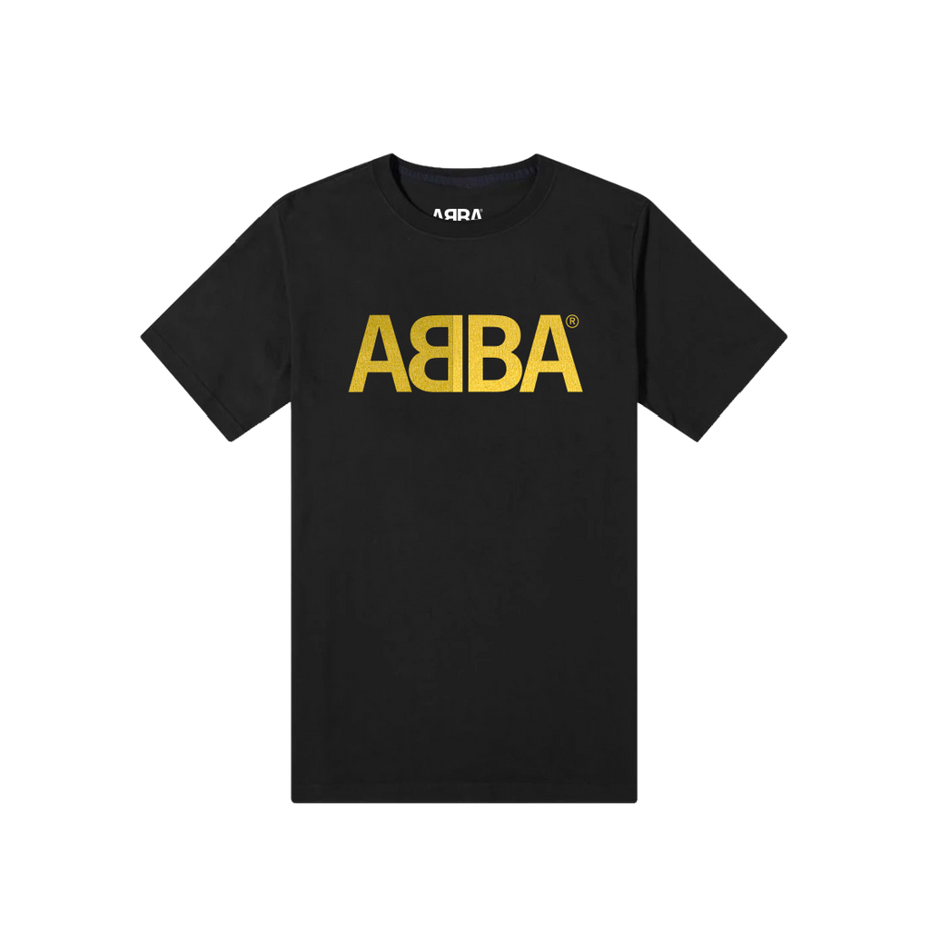 ABBA - ABBA GOLD LOGO BLACK T-SHIRT - UMG Africa