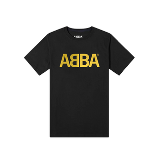 ABBA - ABBA GOLD LOGO BLACK T-SHIRT - UMG Africa