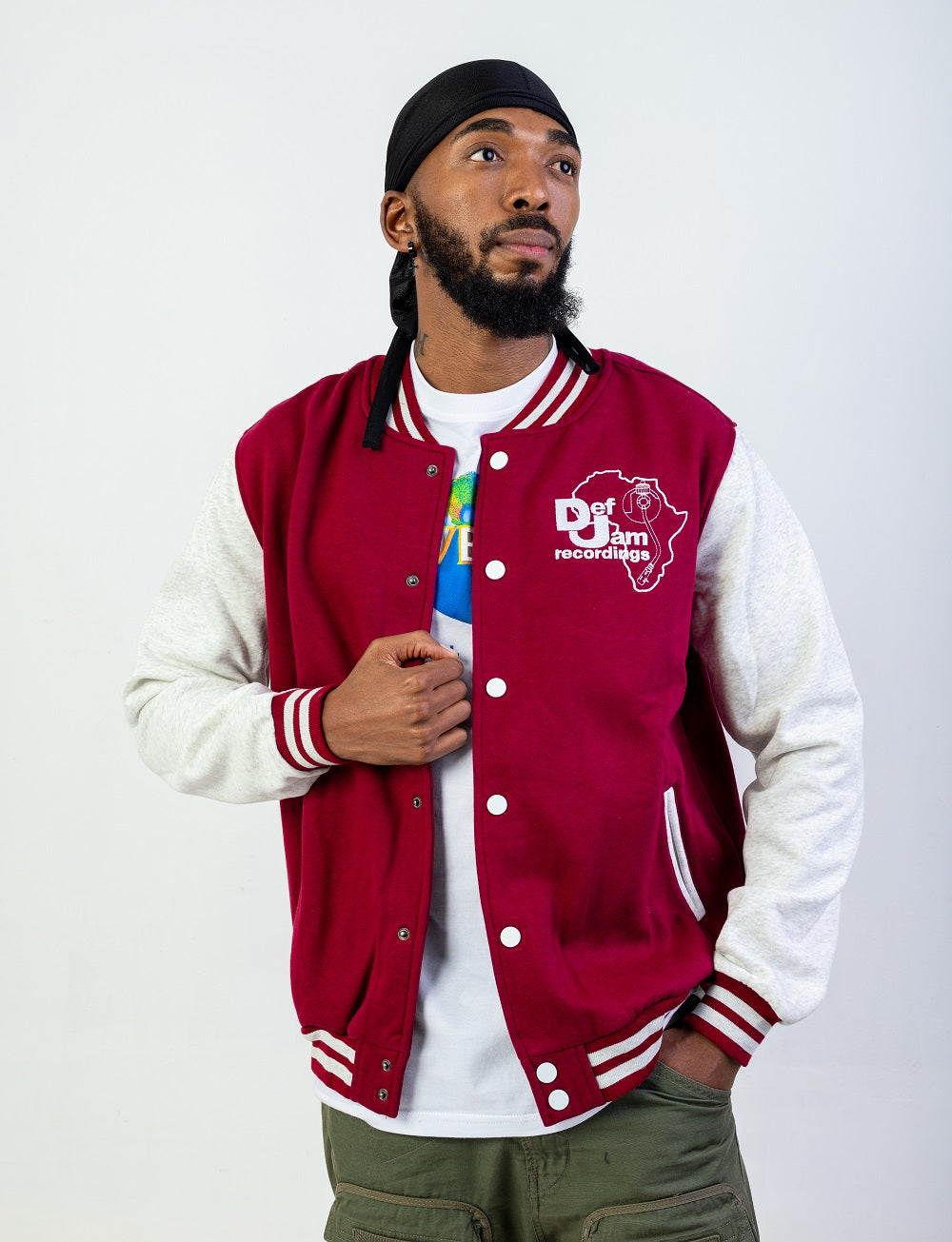 VARIOUS ARTISTS - DEF JAM MENS RED VARSITY JACKET - UMG Africa