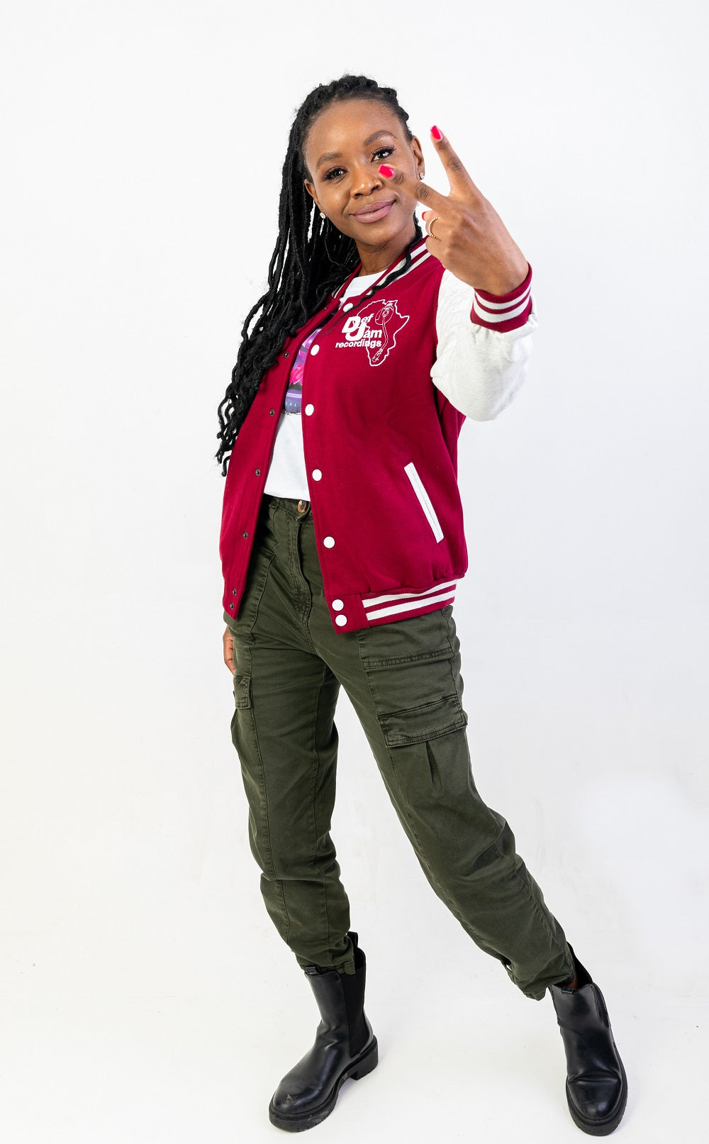 VARIOUS ARTISTS - DEF JAM WOMENS RED VARSITY JACKET - UMG Africa